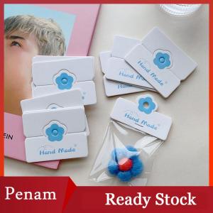 [PAM] 100pcs Lot Foldable Packaging Paper Cards Colorful Flowers Cards For Handmade Jewelry Retail Hang Tag Flowers Display Cardboard