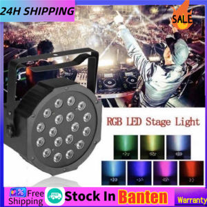 Lampu Sorot Panggung LED Par 18 RGB Cahaya Disco warna warni 18 w watt lampu led par 18 led lampu sorot panggung disco 18 mata RGB Lampu Led Par Disco Panggung Warna Warni Par Light 36 LED RGB Mini Flat Stage /LED MINI PAR 36W Flat Tahap Par Cahaya