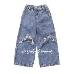 Kulot Jeans Sobek Tembus Anak Perempuan 1-10 Tahun