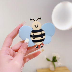 Zeallion Cute Silicone 3D Butterfly Bee Holder for Phone Universal Desk Bracket Adhesive Sticker Telescopic Sling Hang Handle Grip Stand