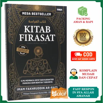 ORIGINAL Kitab Firasat HC Cover HITAM Edisi REVISI Ilmu Membaca Sifat dan Karakter Manusia dari Bentuk Tubuhnya Karya Imam Fakhruddin Ar-Razi Penerbit Turos