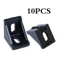 10pcs 3030 Aluminum Corner Bracket Aluminum Angle L Bracket Fittings Fastener L  Bracket Connector. 