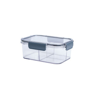 Konco Refrigerator Fresh-keeping Box Picnic Storage Box Kitchen Sealed Box Food Grade Transparent Lunch Box Fruit Storage Bento Box