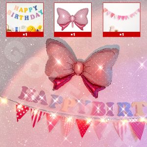 Noviatech ผ้าตกแต่ง ฉากผ้าจัดงานวันเกิด ฉากวันเกิด ชุดลูกโป่ง งานปาร์ตี้ ลูกโป่งวันเกิด Happy Birthday ฉากผ้าพื้นหลัง