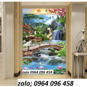 Tranh gạch 3d ốp tường khổ đứng - HCCX43