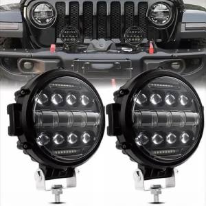 HYNBYZJ 7Inch 300W Round Spot Pods Light Bar High/Low Beam DRL Led Work Driving Lamp for Truck Jeep Off Road SUV UTV ATV Fog LED Light