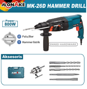 MONAKE Rotary Hammer Drill Mesin Bor Beton Listrik Electric Hammer - MK810
