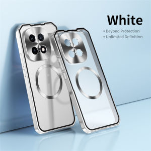 Magnetic Case For IQOO 15 Case For Magsafe Aluminium Alloy Metal Frame Matte Transparent Cover For Vivo Iqoo15 Shockproof Bumper