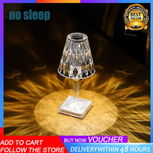 Classic Italy Diamond Crystal Table Lamp Bedroom Bedside Atmosphere Night Light Bar Restaurant Crystal Decoration Table Lamp Luxury Romance Creative Table Lamp USB Charging+Touch Crystal Small Table Lamp