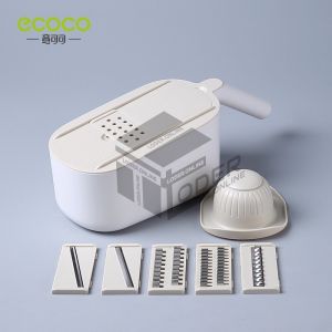 LODER ECOCO Multifunctional Vegetable Cutter Fruit Slicer Grater Shredders Drain Basket Slicers Gadgets Kitchen Accessories