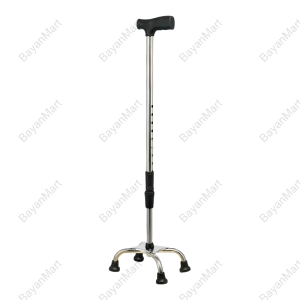 BayanMart Tungkod with Adjustable Quad Cane for Elderly Foldable Cane Chair