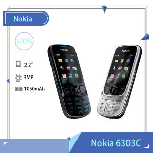 For Nokia 6303C 6303 Original Unlocked Mobile Phone Classic FM GSM 3MP Camera