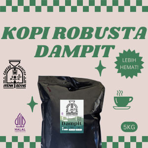 Kopi Robusta Dampit 5000g 5KG Biji Bubuk
