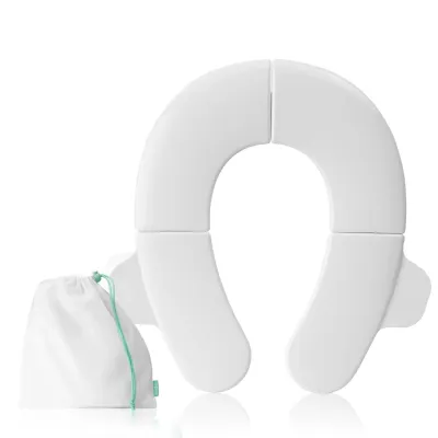 Portable Child-Size Potty Training Seat with Non-Slip Base - Easy-Fold Travel Toilet for Toddlers