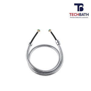 Dây Xịt Vệ Sinh Siêu Chịu Áp TECHBATH DM.01 Inox 301 Chống Xoắn Dài 1m2 Xoay 360 Độ Cho Sen Xí