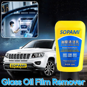 【With Sponge】Windshield Wiper Degreasing Film Cleaner Car Window Descaling Coated Glass Strong Degreasing Film 汽车油膜清洁剂