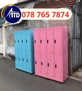 Tủ locker 6 cánh 8 cánh 10 cánh đựng đồ nhân viên có thanh treo đồ có khóa mỗi ngăn-tủ sắt cho sinh viên ở ký túc xá