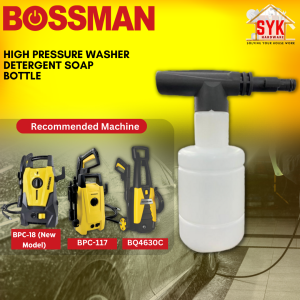 SYK Bossman BPC-117 BQ4630 1Pcs High Pressure Washer Water Jet Detergent Soap Bottle Snow Foam Bottle Botol Sabun