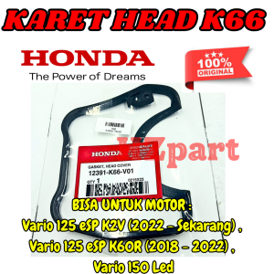 KARET HEAD KODE-K66 ORI VARIO 125 ESP (12391-K66-V01) VARIO 150 LED BERKUALITAS ORIGINAL 1000% ORI .