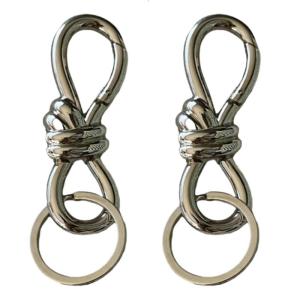 Ovals Shape Alloys Keychains Clip High Strengths Corrosions Resistant Carabiner Clip for Outdoor Traveler