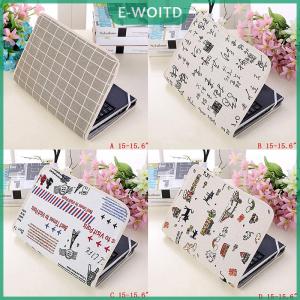 【E-WOITD】 Notebook laptop sleeve bag cotton pouch case cover for 14 15.6 15 inch laptop