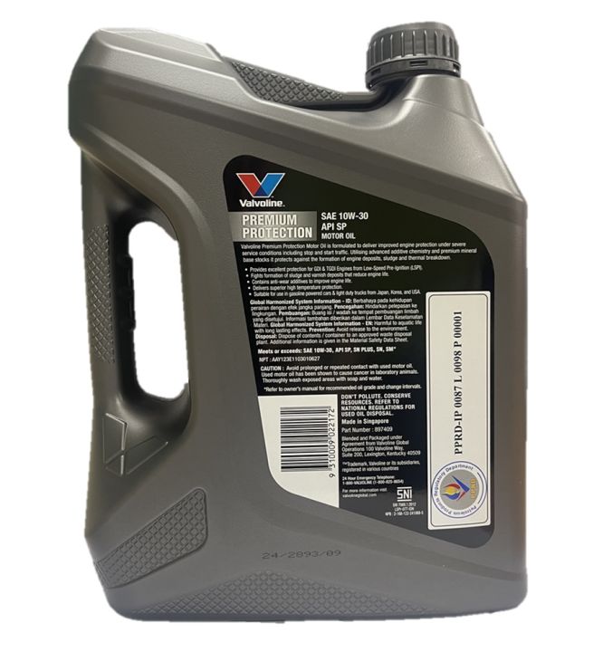 Valvoline%20Engine%20Oil%20-%20Premium%20Protection%2010W30%20SP%204Litre%20-%20Image%202