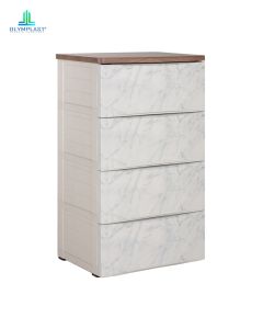 Olymplast Lemari Pakaian Laci Plastik 4 susun Olymplast ODC 04M