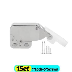 Mini Touch Latch Automatic Spring Catch For Push To Open Cupboard Wardrobe Cabinet Door Hook Lock Elephant Trunk Lock Hardware