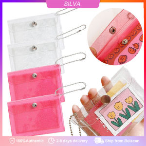 2PCS/Pack Transparent PVC Card Bag/Mini Portable Chain Zero Wallet/Waterproof Credit Card Pouch