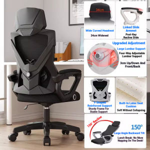 Sofya Gaming Chair Ergonomic Office Chair with Footrest Adjustable Headrest Reclining Rocking Computer Chair for Home Office