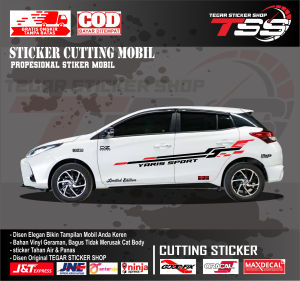 sticker mobil yatis sticker mobil toyota yaris sticker mobil keren sticker motif variasi body mobil