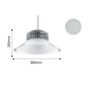 โคมไฟระย้าสไตล์อุตสาหกรรม สว่างมาก รูปทรงบูมทรงกลม โคมไฟ ประสิทธิภาพการระบายความร้อนที่ดี