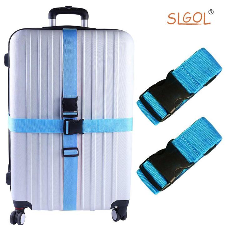 2 PCS Luggage Straps Suitcase Belts Travel Accessories Bag Straps