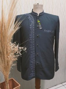 Jasko Bordir Wol Novus Baju Muslim Pria Jas Koko Motif Sorban Batik Terbaru JT22 Merek Jasco Tasik