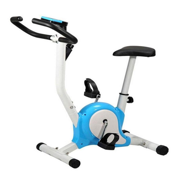 Stationary Bike White Blue Lazada PH