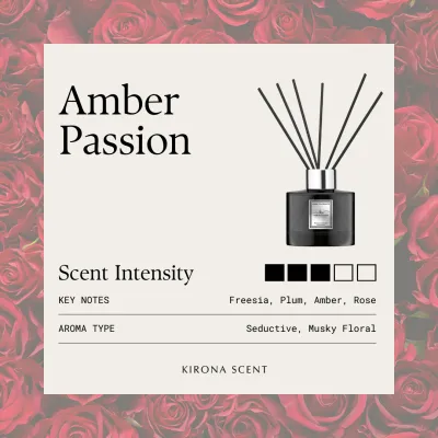[KIRONA SCENT] Luxe Black Reed Diffuser 110ml | Luxurious Mall & Hotel Scents | Essential Oil Aromatherapy Home Decor Fragrance Gifts