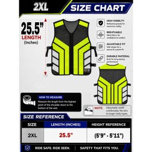 Motorcycle Vest Riders Vest (Heavy Duty) - Free Flag