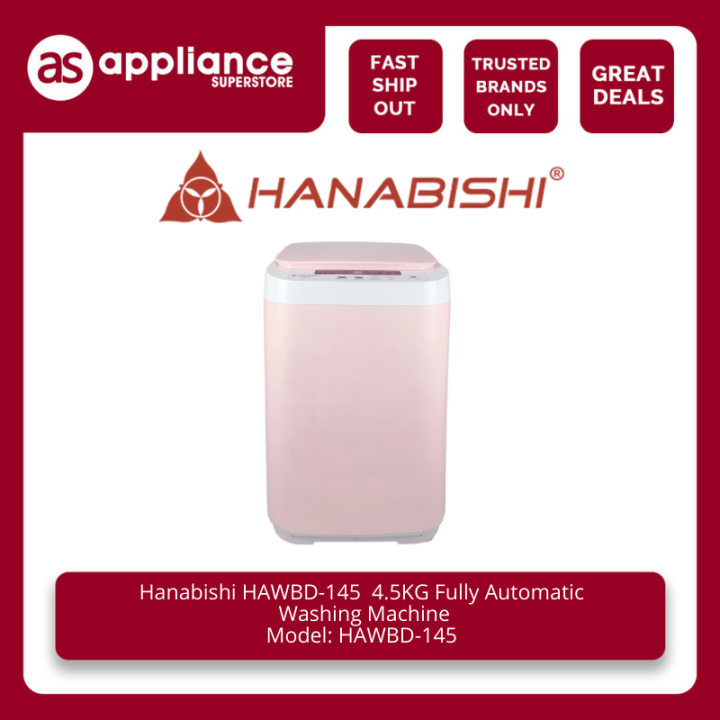 Hanabishi HAWBD145 4.5 KG Fully Automatic Washing Machine Lazada PH