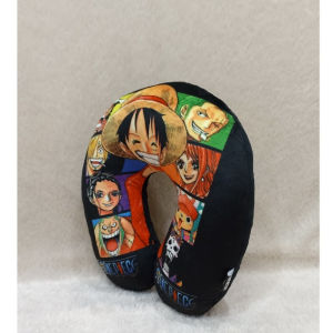 Bantal Leher One Piece - Bantal Leher Travel One Piece Monkey D Luffy