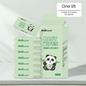 Pulchra ทิชชู่เปียก ขนาดพกพา แบ่งใช้ได้ สะอาดปลอดภัย เนื้อสัมผัสนุ่ม ไม่ระคายเคืองผิว 1แพค บรรจุ8ห่อเล็ก (1ห่อเล็ก บรรจุ8แผ่น)