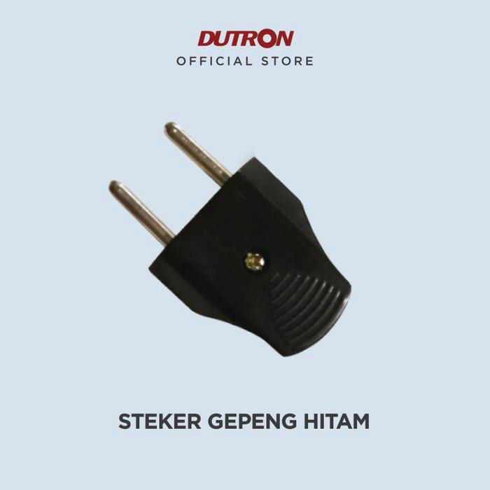 Dutron Steker Gepeng / Steker Biasa Warna HITAM DV-SBA-01
