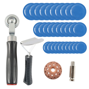 Đa năng 34pcs lốp sửa chữa Kit với thép phế liệu con lăn dễ dàng để sử dụng cho xe máy xe máy Máy kéo lốp sửa chữa