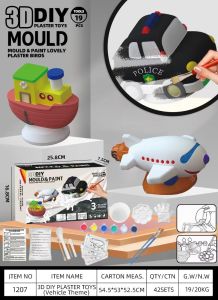 3D Mould - Kids Coloring DIY - Gypsum 3D Mould & Painting - Kids Educational Toys Children day
