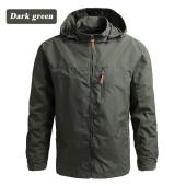 【VIDKHSY Store】New style Mens Outdoor Waterproof Windbreaker Jacket Hooded Windproof Lightweight Jacket for Hiking for Hiking Travel & Rainy Season