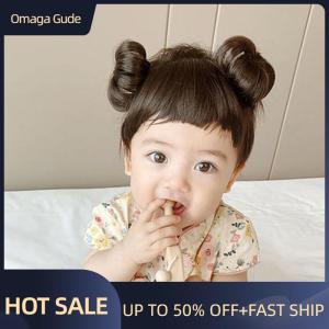 Omaga Baby Wig Braid Hairband wig for kids baby headband baby hair Children Bangs Head Buckle COS Hair Accessories Baby