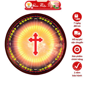 Hào Quang Cơ Công Giáo Thánh Giá CHÂN THIỆN MỸ Đèn Trang Trí Bàn Thờ Cho Tượng Chúa Tượng Đức Mẹ HQCCG-05