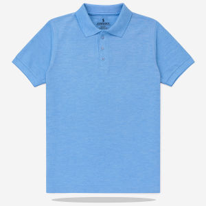 Jemssky - Polo Shirt Basic Polo Shirt Polo polos Unisex - Biru Muda