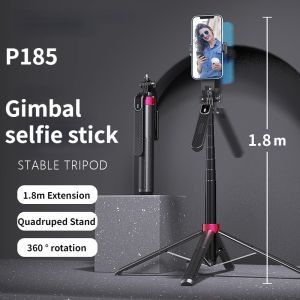 Gậy Chụp Ảnh 4 Chân P185 - Gậy Selfie Cầm Tay Tặng Kèm Remote - Chiều Dài Sử Dụng 30-180cm