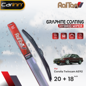 Raiton Wiper Coating Hybrid Sepasang For Toyota Corolla Twincam AE92 20" & 18" - 2 Pcs
