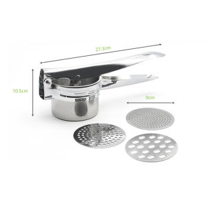 [SG]Stainless Steel Potato Ricer Masher for Fruit Vegetable Yam Squash Baby Food with Fine Medium Coarse